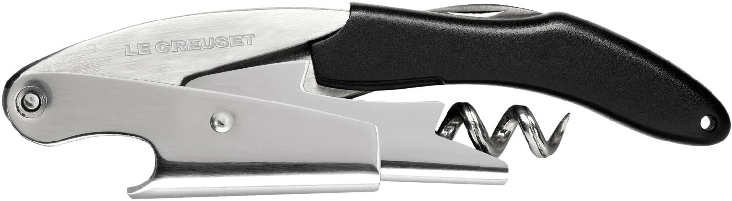 Le Creuset Screwpull Kellnermesser WT-130 Schwarz 3 Le Creuset Screwpull Kellnermesser WT-130 Schwarz