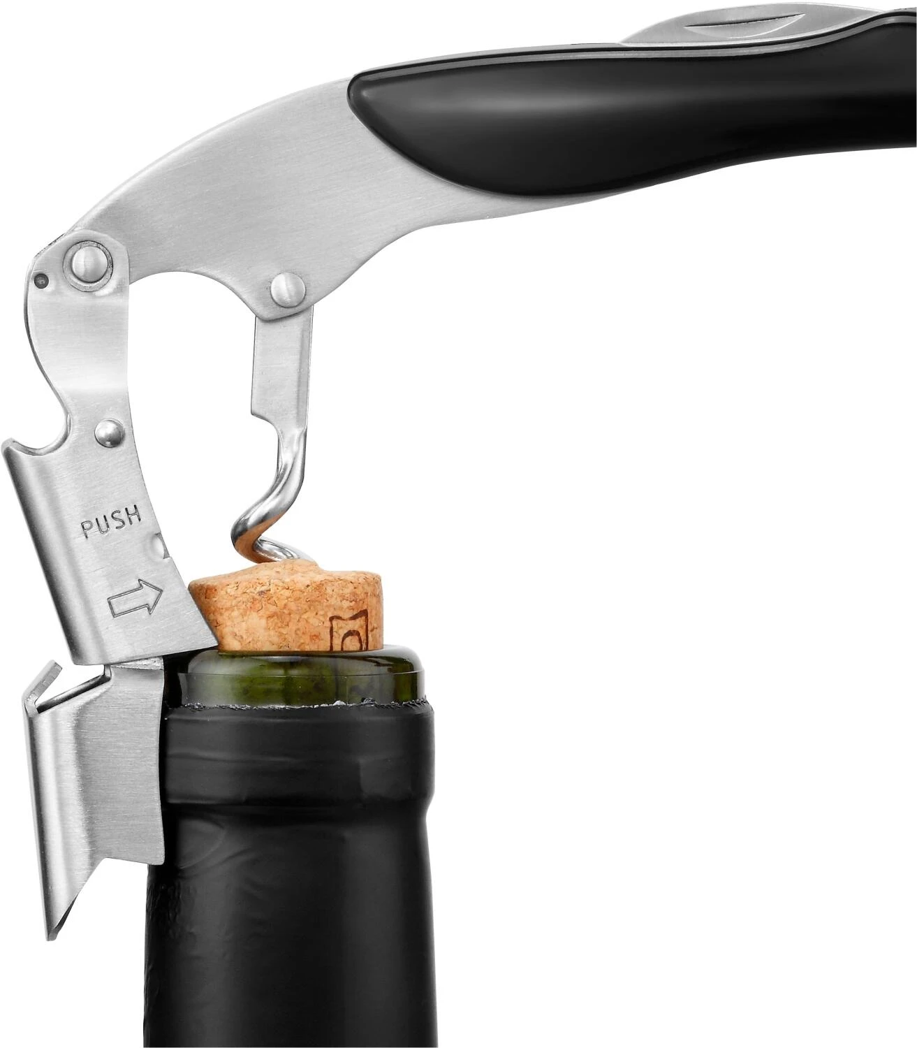 Le Creuset Screwpull Kellnermesser WT-130 Schwarz 7 Le Creuset Screwpull Kellnermesser WT-130 Schwarz – Bild 5