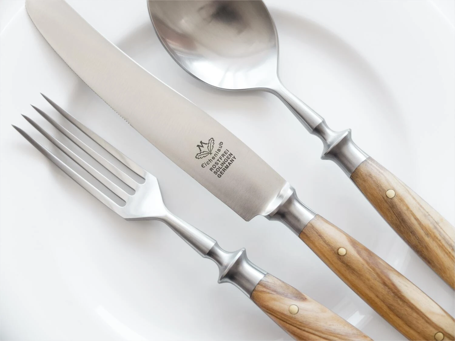 Eichenlaub Tafelgabel Aus Olivenholz 4 Eichenlaub Tafelgabel Aus Olivenholz – Bild 2