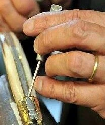 Forge De Laguiole Taschenmesser In Horn/ Edelstahlkappen -Zassenhaus shop Fertigung Ambiente 1 1