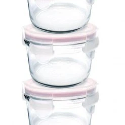 Glasslock Baby Meal Set Rund, 3 Teile