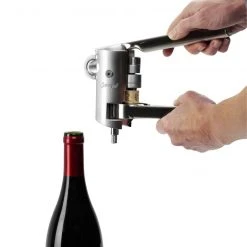 Le Creuset Screwpull Korkenzieher Leverpull LM-G10 Geo In Metal -Zassenhaus shop LMG10 Metal Anw 5 l