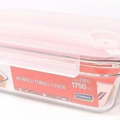 Glasslock Frischhaltebehälter Rechteckig Mit Luftventil, Ofengeeignet, 1750 Ml