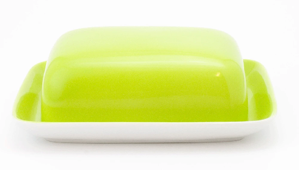 Kahla Pronto Butterdose, Eckig In Limone 3 Kahla Pronto Butterdose, Eckig In Limone