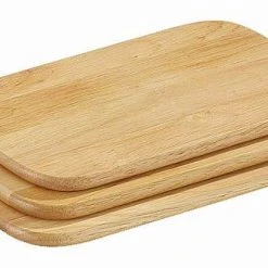 Zassenhaus Frühstücksbrett Gummibaum, 3er-Set