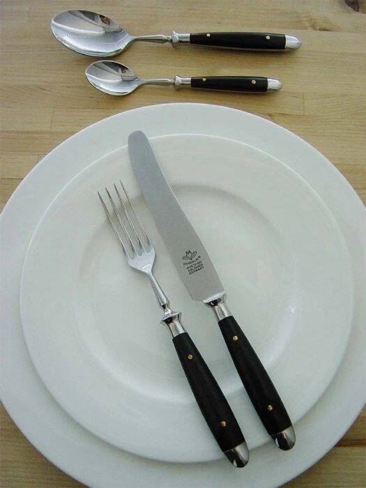 Eichenlaub Fischvorlegemesser Aus Ebenholz 4 Eichenlaub Fischvorlegemesser Aus Ebenholz – Bild 2